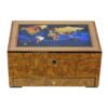 Cigar Humidor – World Map Golden Oak and Spanish Cedar