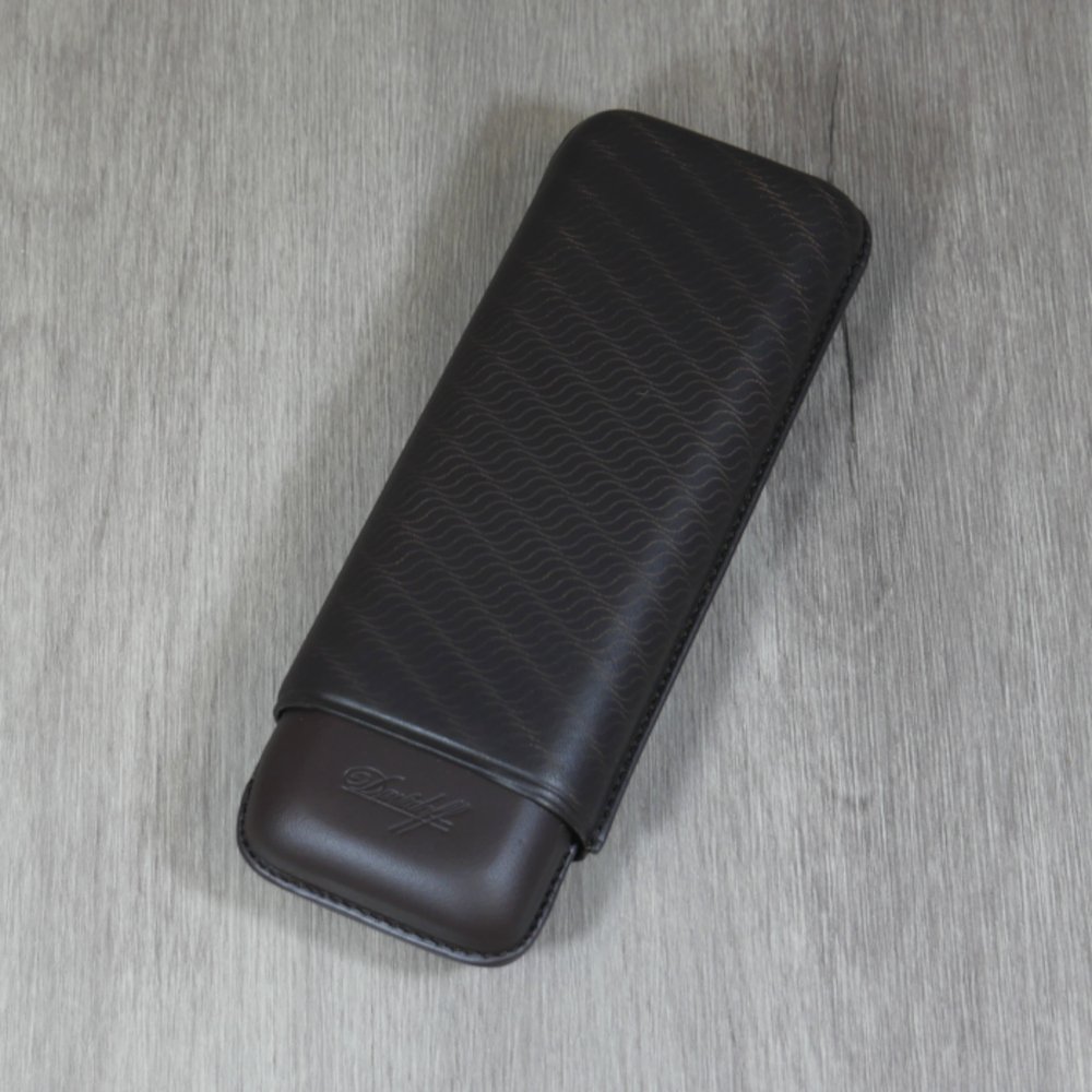 Davidoff Classic Essentials Enjoy XL-2 Cigar Case - 2 Cigars RG 60 - Brown (End of Line)