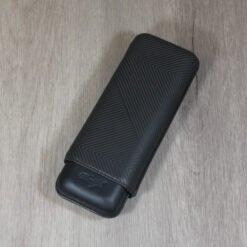 Davidoff Classic Leaf XL-2 Cigar Case - 2 Cigars RG 60 - Black (End of Line)