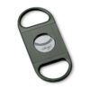 Davidoff Double Blade Cigar Cutter - Stainless Steel Brushed Anthracite