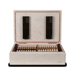 Davidoff Monolith Humidor - Cream Limestone - 120 Cigar Capacity