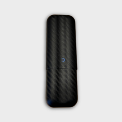 Dominique London Signature Carbon Fibre Cigar Case - Holds 2 Cigars
