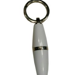 Dunhill White Spot Bullet Cigar Cutter Acrylic Pearl