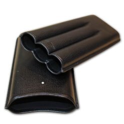 Dunhill White Spot Cigar Case Churchill - Black - Fits 3 Cigars