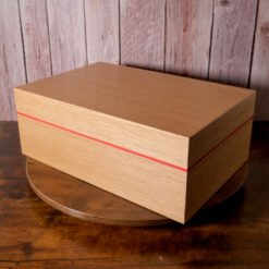Zino Z80 Humidor - Natural Oak and Red - 80 Cigar Capacity